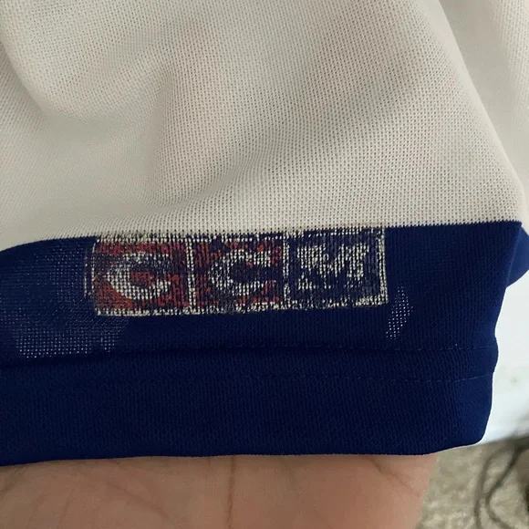 Vintage 90s CCM Tampa Bay Lightning Hockey Jersey Large White Black Blue - Picture 6 of 6